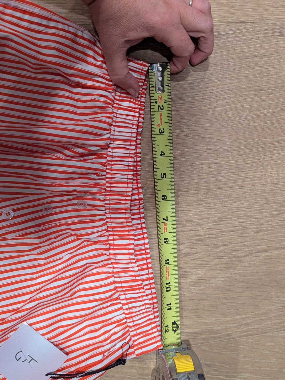 Striped Red and White Cotton Lounge Pants - Picture 6 of 12
